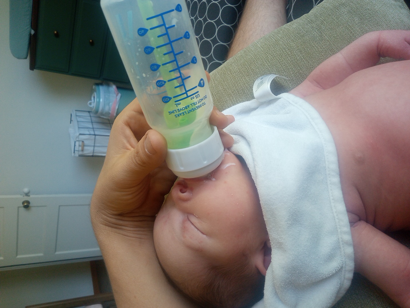 baby chugging